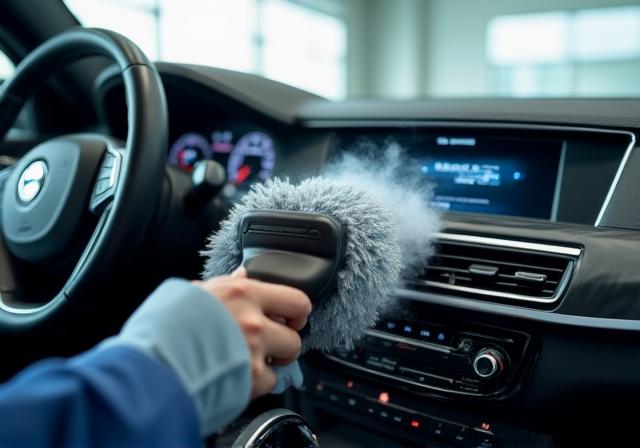 Interior car detailing process